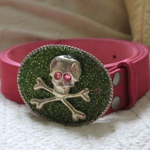 Only One Brand Skull and Crossbones Belt